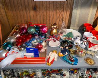 Assorted Christmas decor