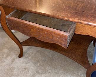 Detail of library table