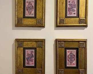 Playing Card Art Set of 4