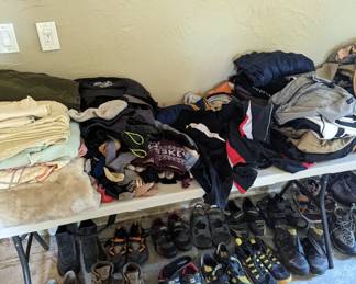 Men's clothing, cycling shorts and shoes 