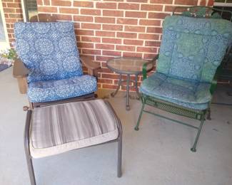 various outdoor furniture