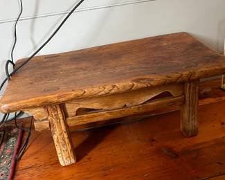 Chinese elmwood bench 