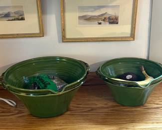 Ceramic bowls pr. of Italian Watercolors, 