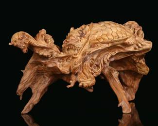 Lot 702 YaBai Wood Carving