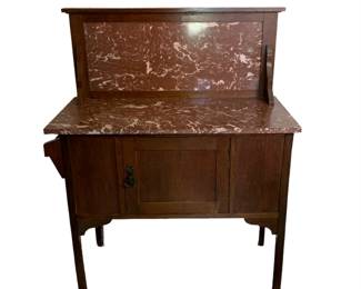 Antique Washstand with Marble Top