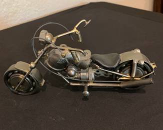 Hand Crafted Metal Motorcycle