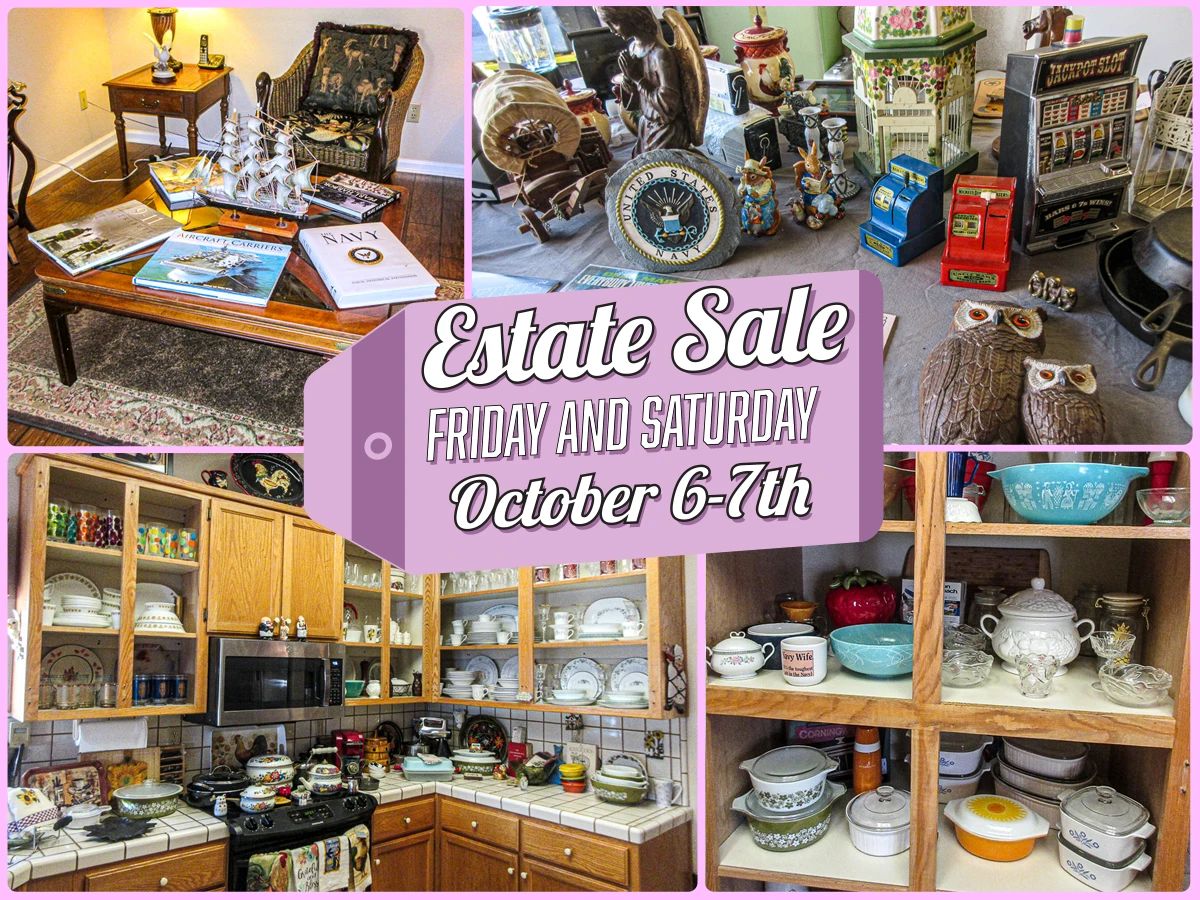 Estate Sale in Ripon by Treasures to Find starts on 10/6/2023