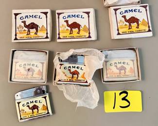 Vintage Camel Cigarette Lighters 
