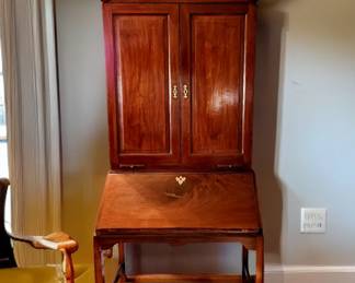 Antique Late Georgian Secretary in Flamed Mahogany $850 or bid #50