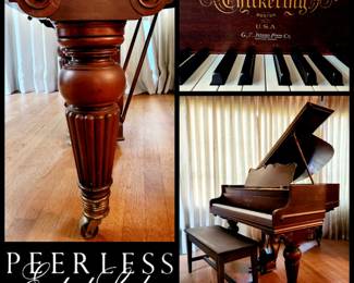 Antique Chickering Grand Piano $1,495 or bid #24