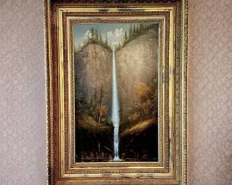 MULTNOMAH FALLS, oil on canvas by Eliza Barchus bid #3