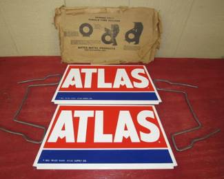NOS Metal Atlas Tire Display Rack