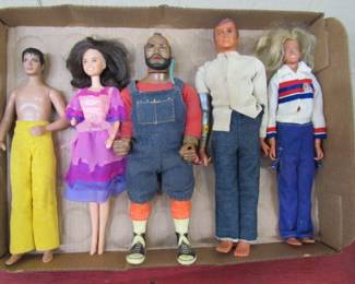 1970's & 1980's Dolls & Action Figures - Mr. T, Michael Jackson, Six Million Dollar Man, Bionic Woman, and Marie Osmond?? 