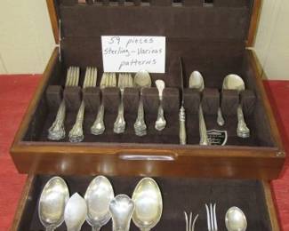 Sterling - 59 Pieces - Various Patterns