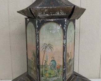 Late 1800's Tin Revolving Spice Pagoda by Norton Bros.