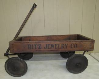 Ritz Jewelry Co. Wood Wagon