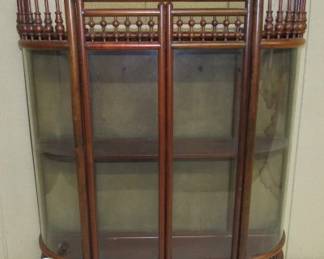 Victorian Stick & Ball Curio Cabinet