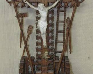 Tramp Art Crucifix 