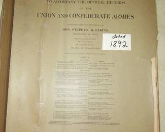 1892 Civil War Atlas Maps