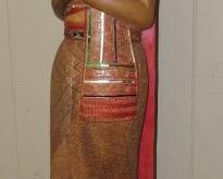 65" Tall Wood Lady Statue