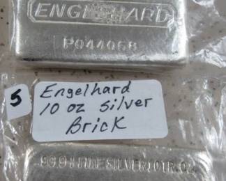 Engelhard 10 oz Silver Bricks
