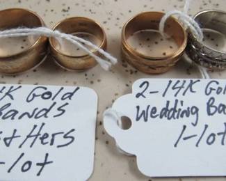 14K Gold Wedding Bands