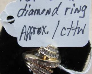 10K Gold Diamond Ring