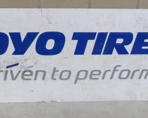 Metal Toyo Tires Sign
