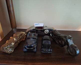 (4) 1931 Roadster Toy Car and (4) Avon Collectible Colognes