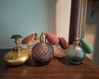 (5) Antique Women's Perfume Bottles