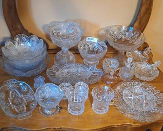 Lot of Decorative Cut Glass Dishes