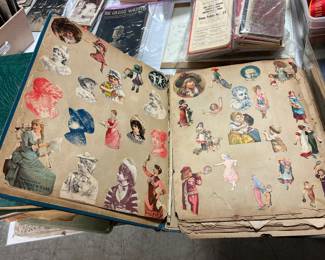 awesome antique scrap book loaded 