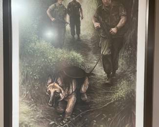 TERRY WALDRON VIETNAM PRINT HAND SIGNED 