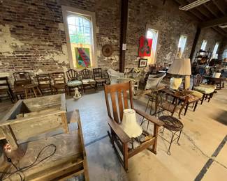 LOTS OF VINTAGE AND ANTIQUE FURNITURE 