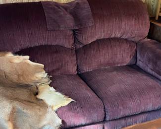 Reclining love seat $75