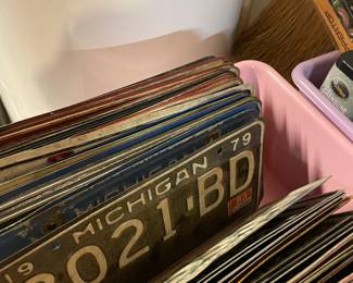 Vintage license plates $4 each
