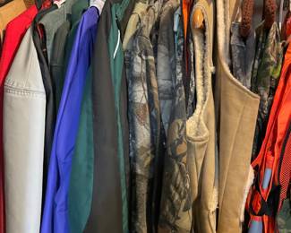 Lots of high end hunting clothes