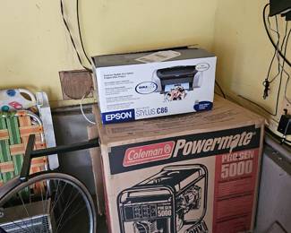 COLMAN POWERMATE GENERATOR-EPSON PRINTER