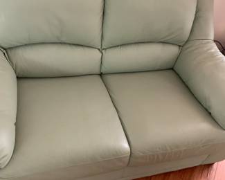 Aqua colored Love Seat