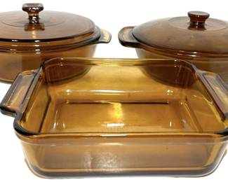 Amber Glass Cookware