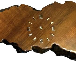 Lacquered Wood Wall Clock