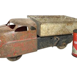 Vintage Truck and Oil Can