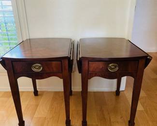Broyhill Anniversary Collection Drop Leaf Night Tables.
