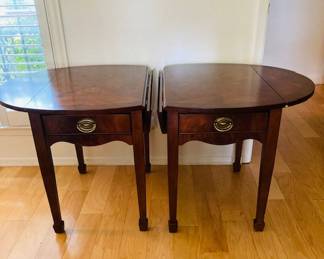 Broyhill Anniversary Collection Drop Leaf Night Tables.
