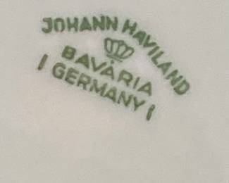 Vintage Johann Haviland Blue Garland Bavaria Backstamped Multiple Serving Set.