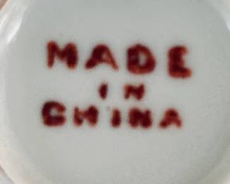 Vintage Porcelain Rose Medallion Demitasse Cup/Saucer Set.