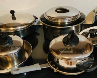 Selection of Cookware, Pots and Pans.