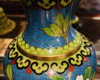 Vintage Asian Cloisonne Vase.