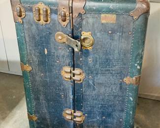 Vintage Antique Wardrobe Trunk.