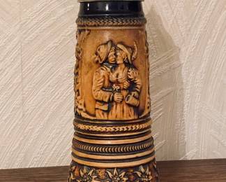 Vintage German Beer Stein Mapsa Swiss Music Box.